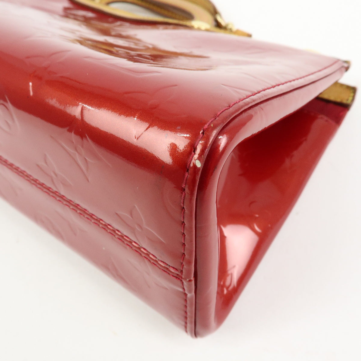 Louis Vuitton Roxbury Drive Monogram Vernis Red Patent_Leather Handbag (Pre-Owned)