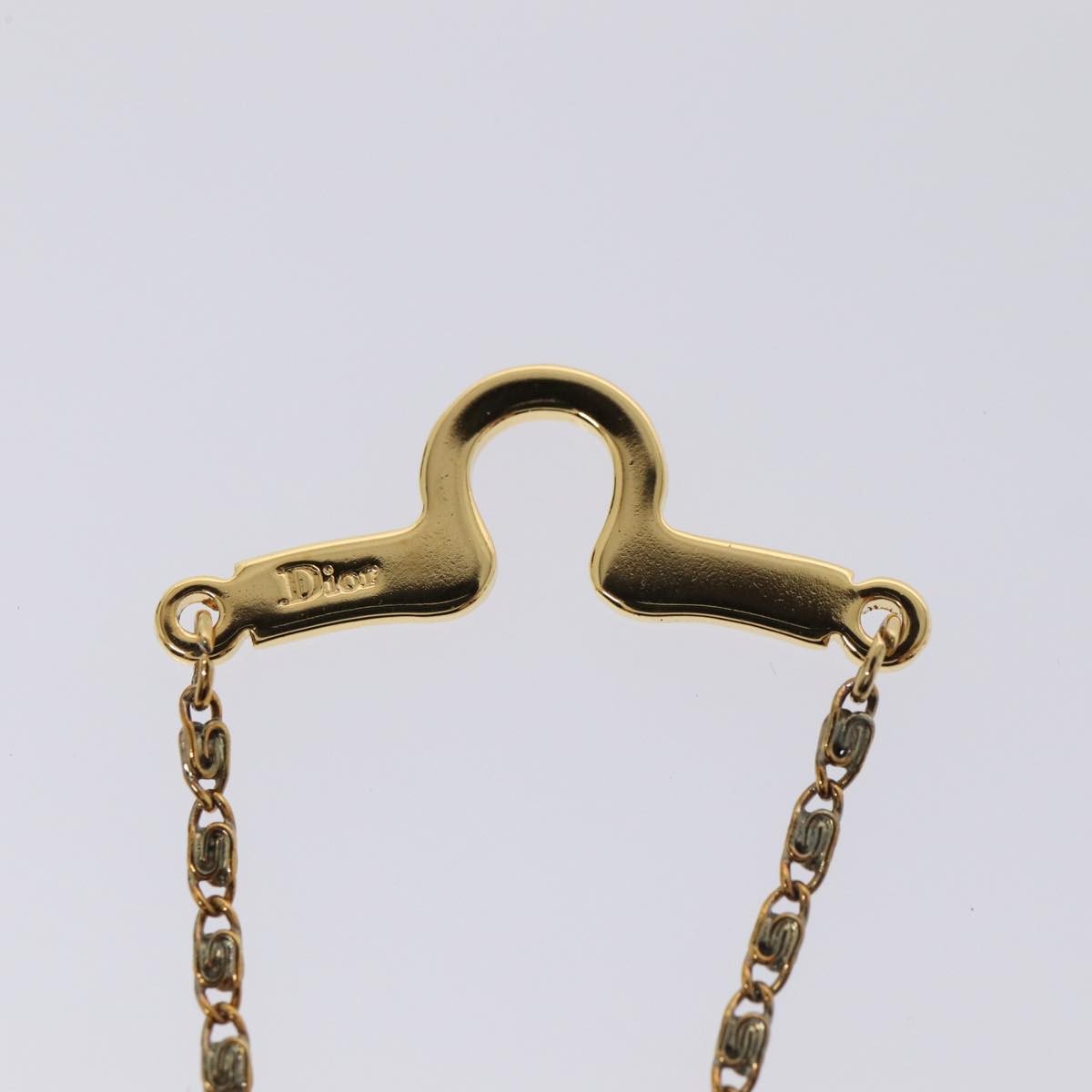 Christian Dior Cd Pendant Metal Gold Gold_Plated Necklace Jewelry (Pre-Owned)