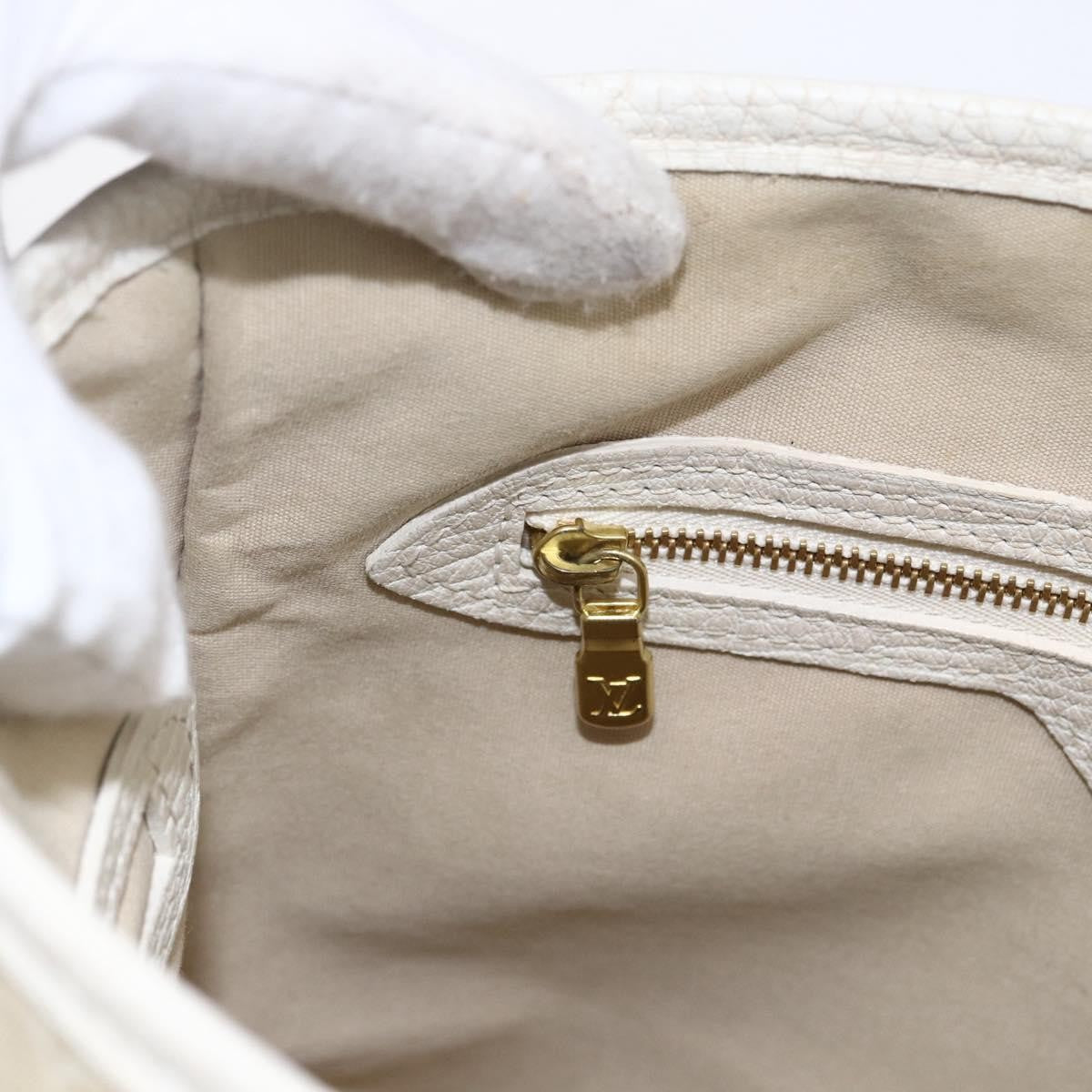 Louis Vuitton Petit Bucket Mini Lin Beige Canvas Shoulder Bag Bag (Pre-Owned)