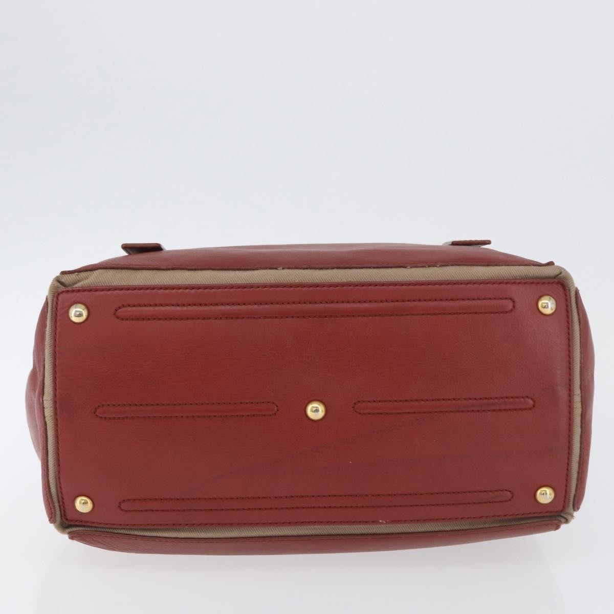 Saint Laurent Muse Two Leather Red Leather Handbag (Pre-Owned)