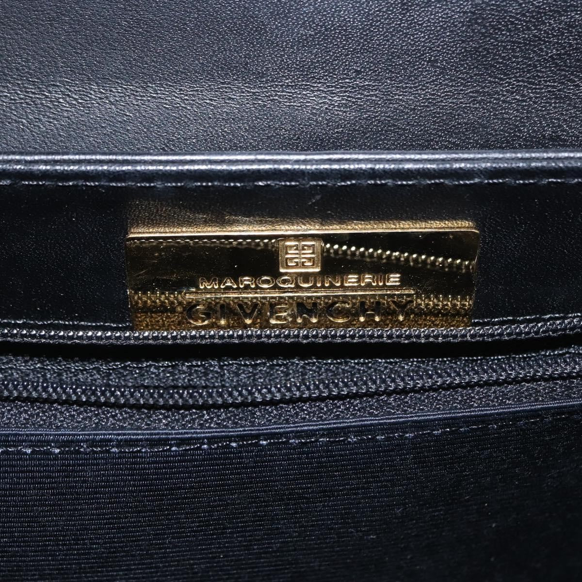 Givenchy Vintage 4G Leather Black Leather Handbag (Pre-Owned)