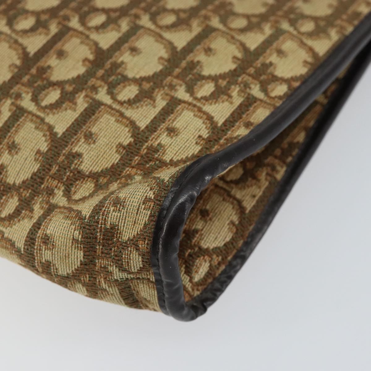 Christian Dior Vintage Trotter Canvas Beige Canvas Shoulder Bag Bag (Pre-Owned)