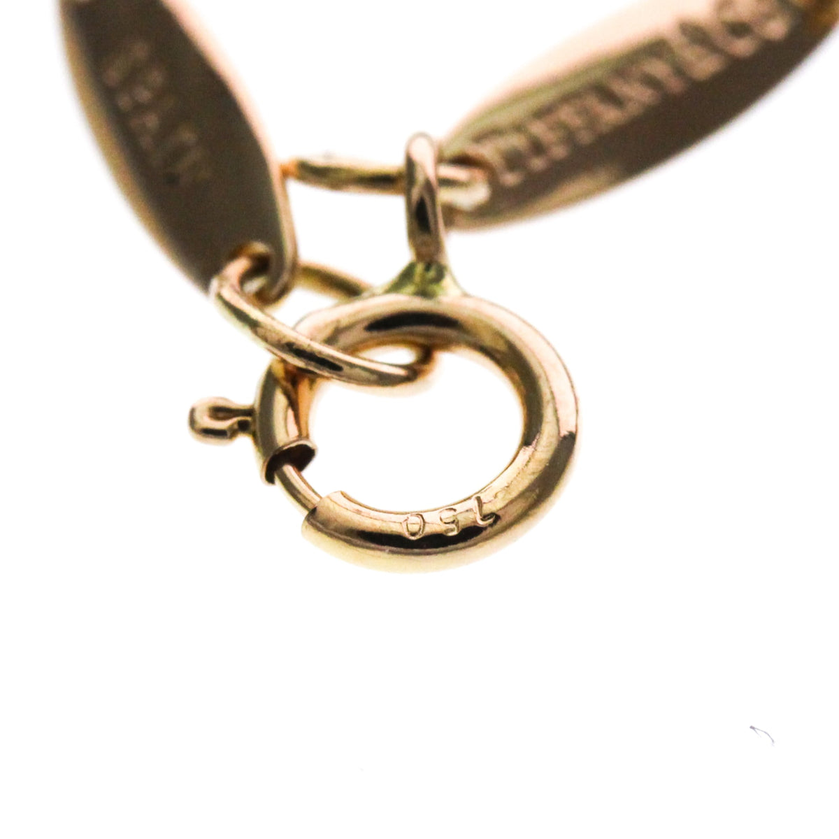 Tiffany & Co. Elsa Peretti Open Heart Pendant 18K Rose Gold Pink Pink_Gold Necklace Jewelry (Pre-Owned)