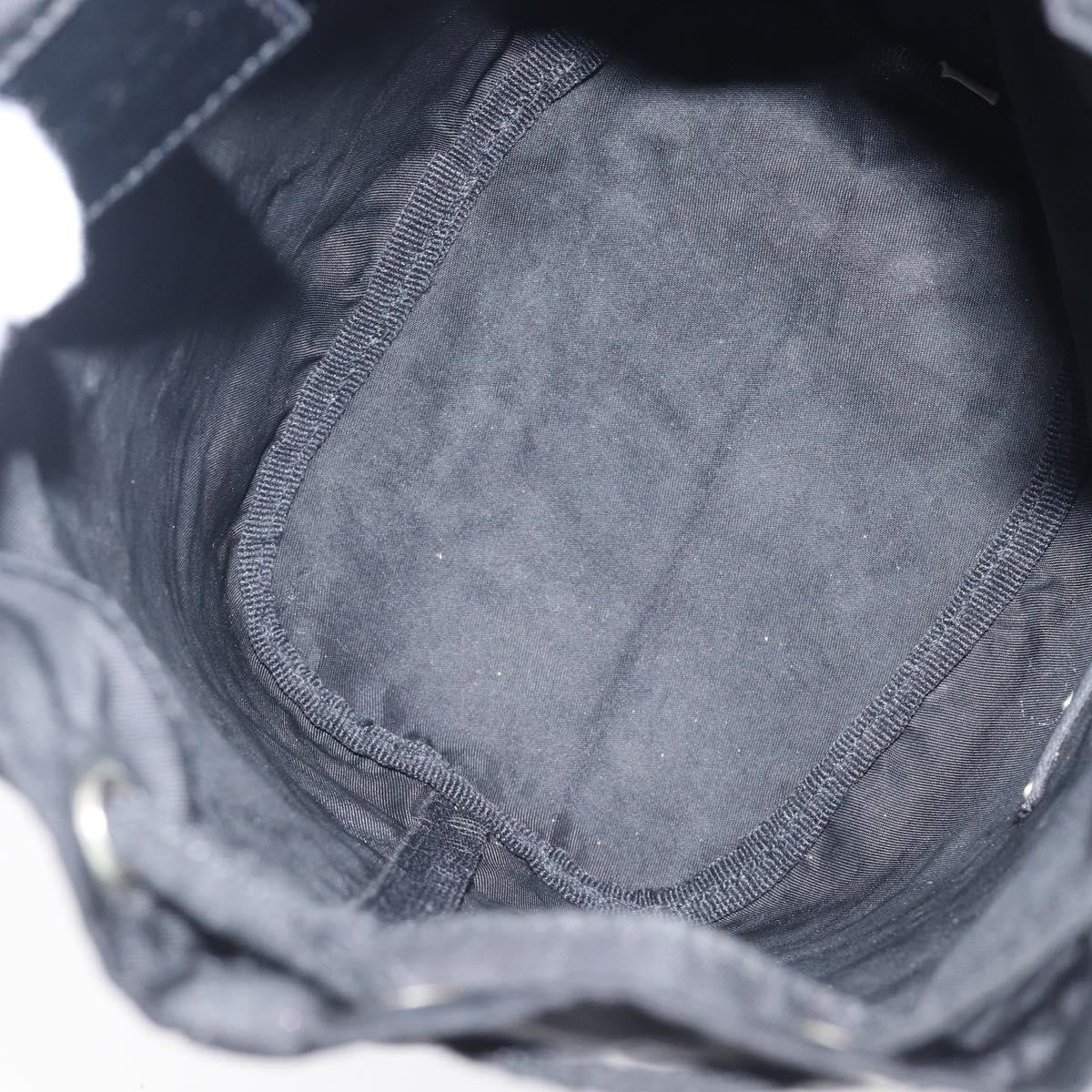 Prada Vela Drawstring Bucket Wristlet Tessuto Black Nylon Clutche & Pouche Bag (Pre-Owned)