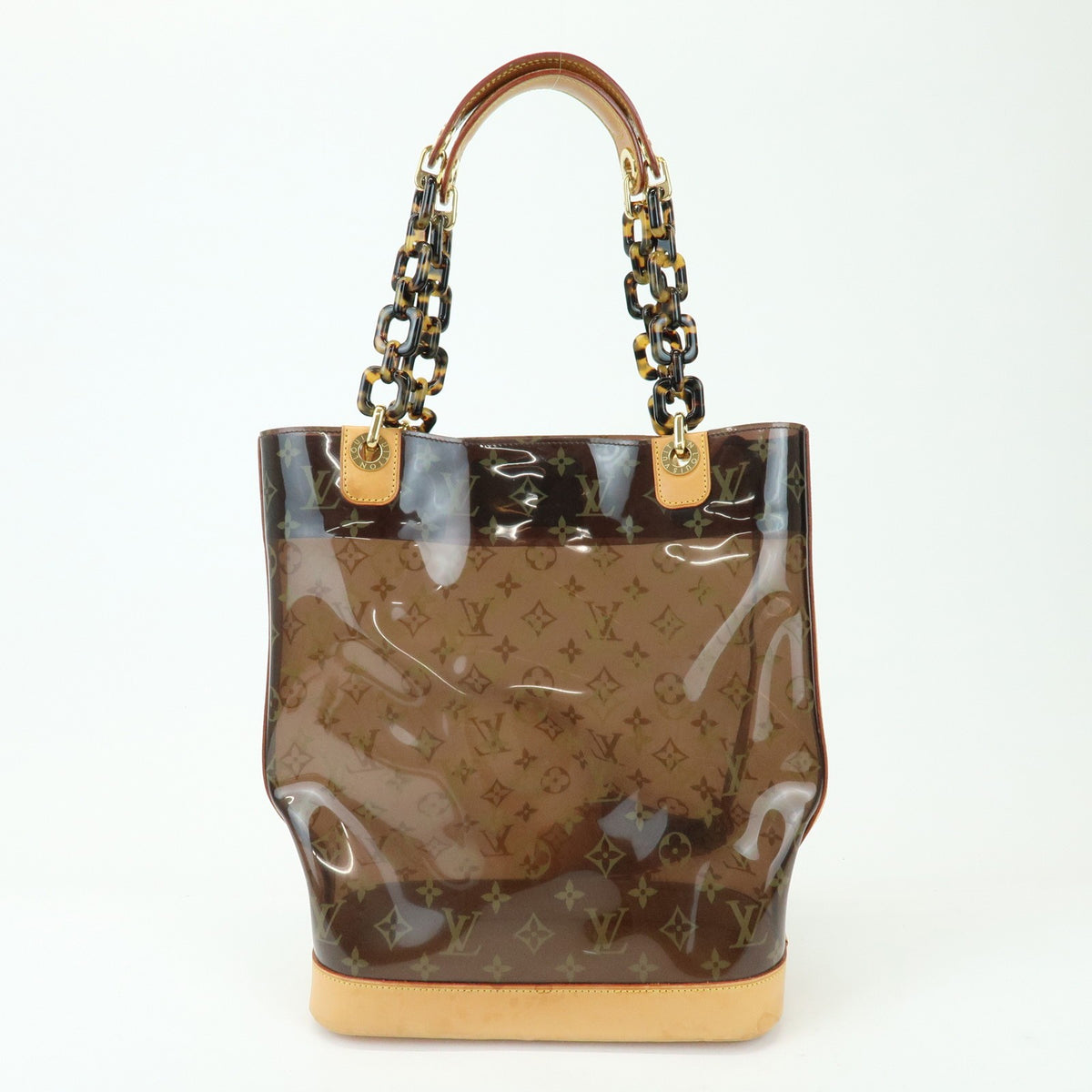 Louis Vuitton Sac Ambre Monogram Vinyl Brown Plastic Handbag (Pre-Owned)