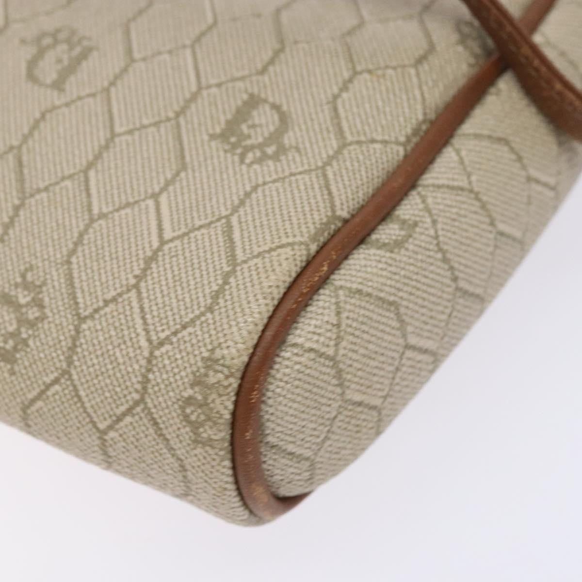 Christian Dior Vintage Honeycomb Canvas Beige Canvas Bag (Pre-Owned)