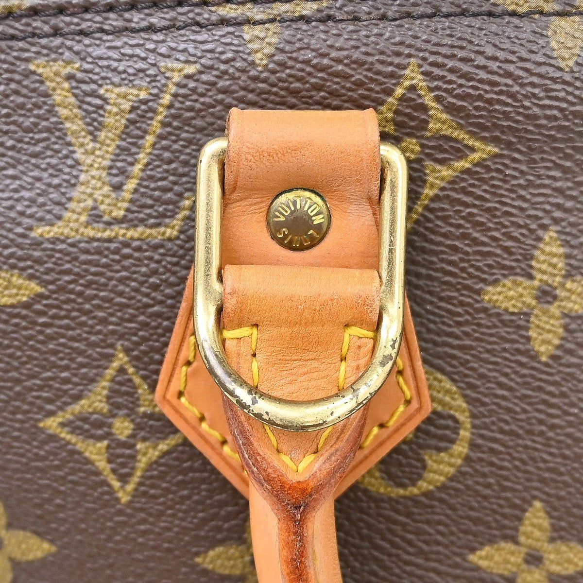 Louis Vuitton Alma Monogram Brown Canvas Handbag (Pre-Owned)
