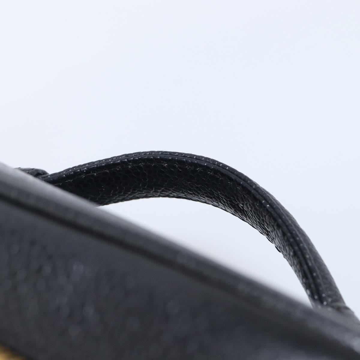 Chanel Vintage Timeless Cosmetic Case Caviar Black Leather Clutche & Pouche Bag (Pre-Owned)