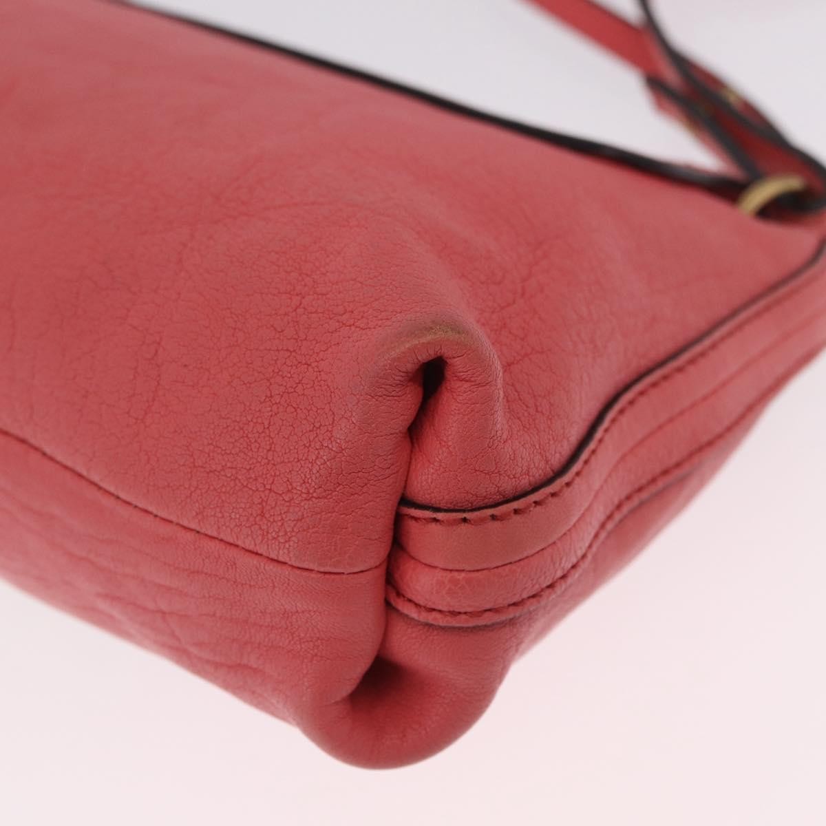 Chloe Elsie Satchel Leather Pink Leather Shoulder Bag Bag (Pre-Owned)
