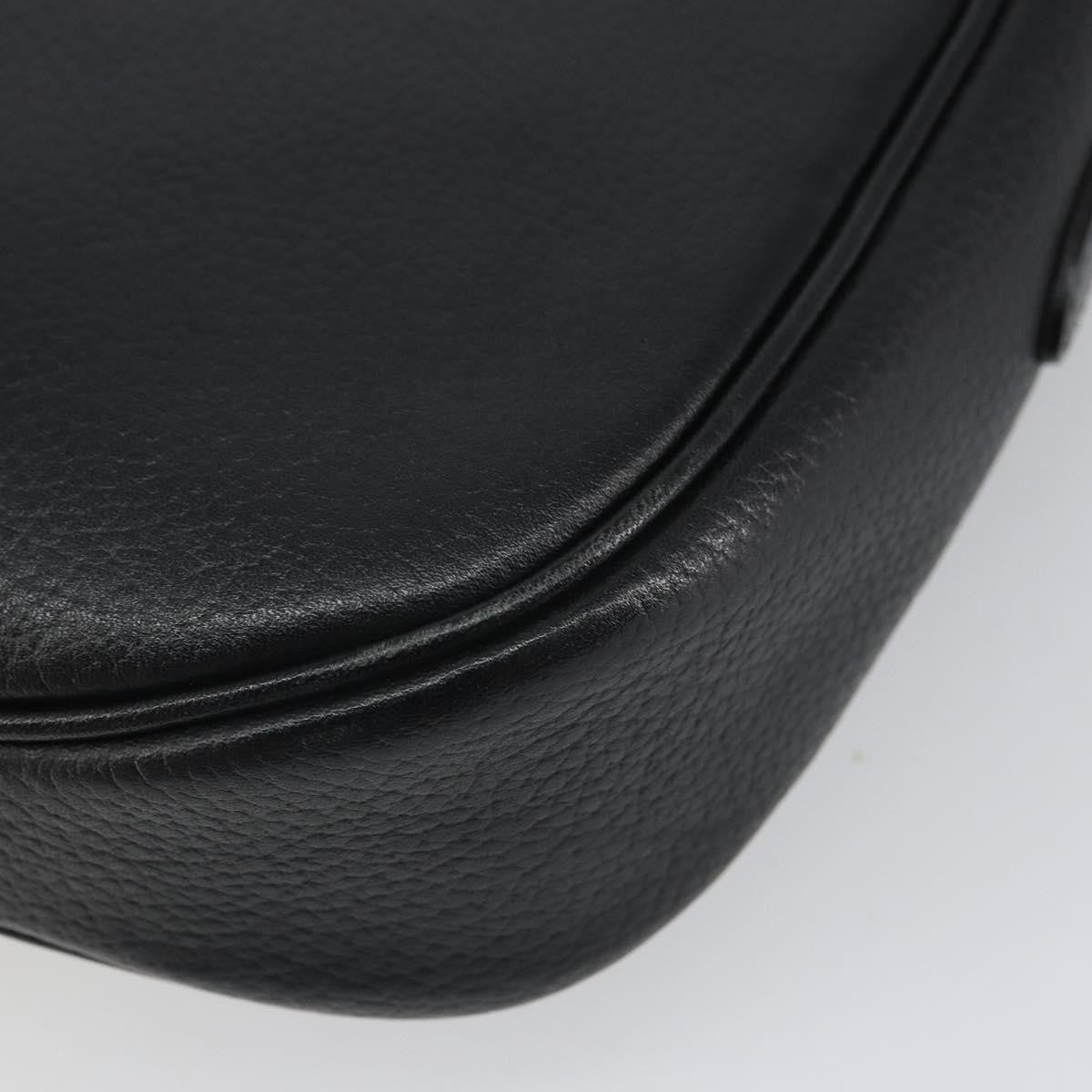 Burberry Vintage Leather Black Leather Shoulder Bag Bag (Pre-Owned)