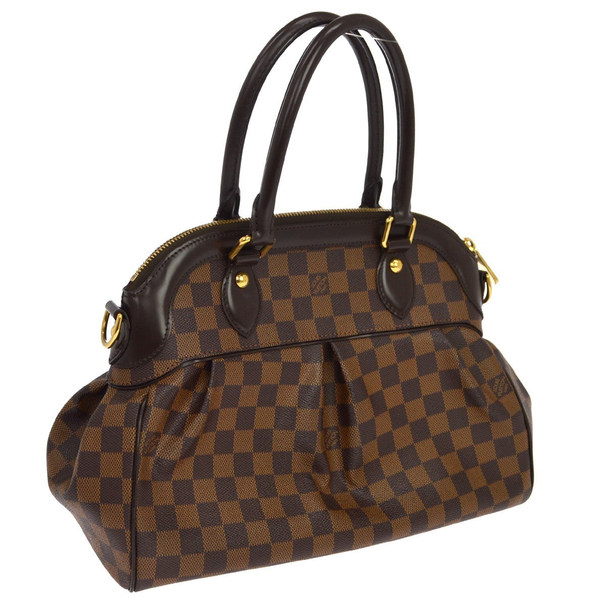 Louis Vuitton Trevi Damier Brown Canvas Handbag (Pre-Owned)