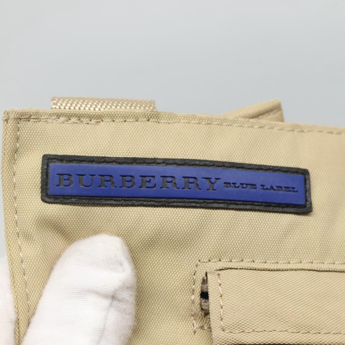 Burberry Blue Label Nylon Beige Nylon Shoulder Bag Bag (Pre-Owned)