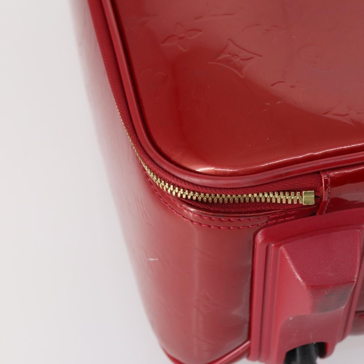 Louis Vuitton Pegase Luggage Monogram Vernis Red Patent_Leather Travel Bag Bag (Pre-Owned)