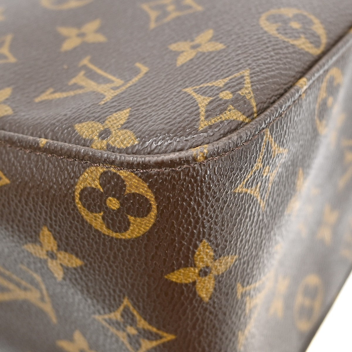 Louis Vuitton Looping Monogram Canvas Brown Canvas Handbag (Pre-Owned)