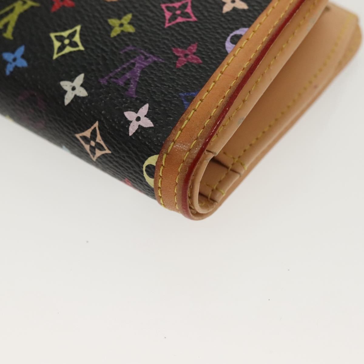 Louis Vuitton Portefeuille Viennois Monogram Canvas Black Canvas Wallets Accessory (Pre-Owned)