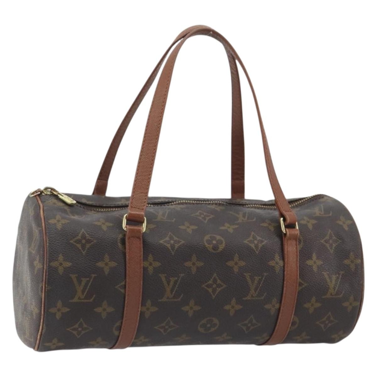 Louis Vuitton Papillon Monogram Brown Canvas Handbag (Pre-Owned)