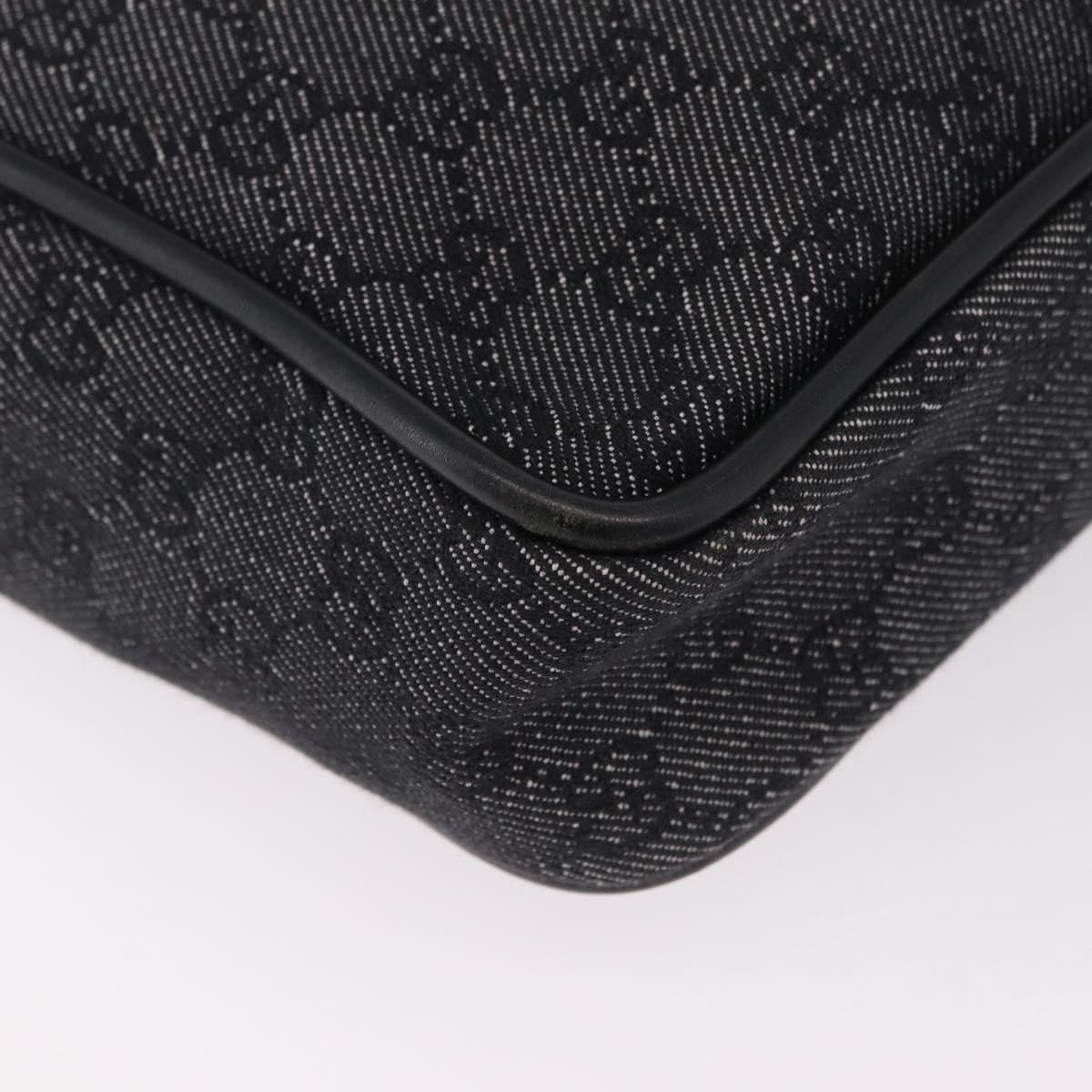 Gucci Gg Canvas Canvas Black Canvas Tote Bag Bag (Pre-Owned)