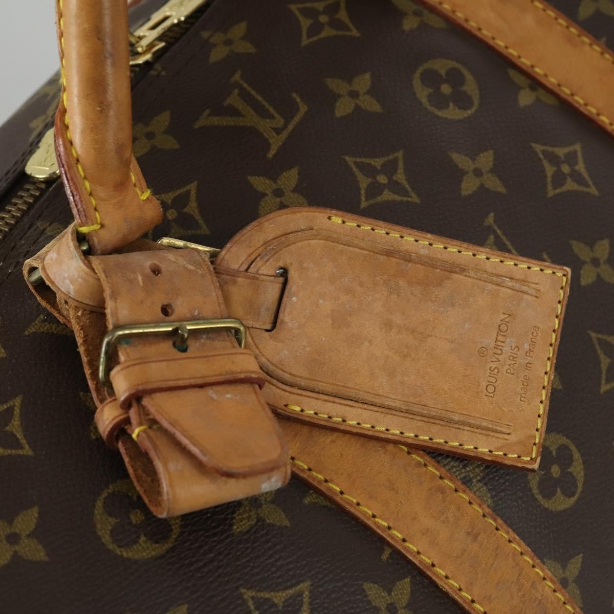 Louis Vuitton Keepall Bandouliere Monogram Canvas Brown Canvas Travel Bag Bag (Pre-Owned)