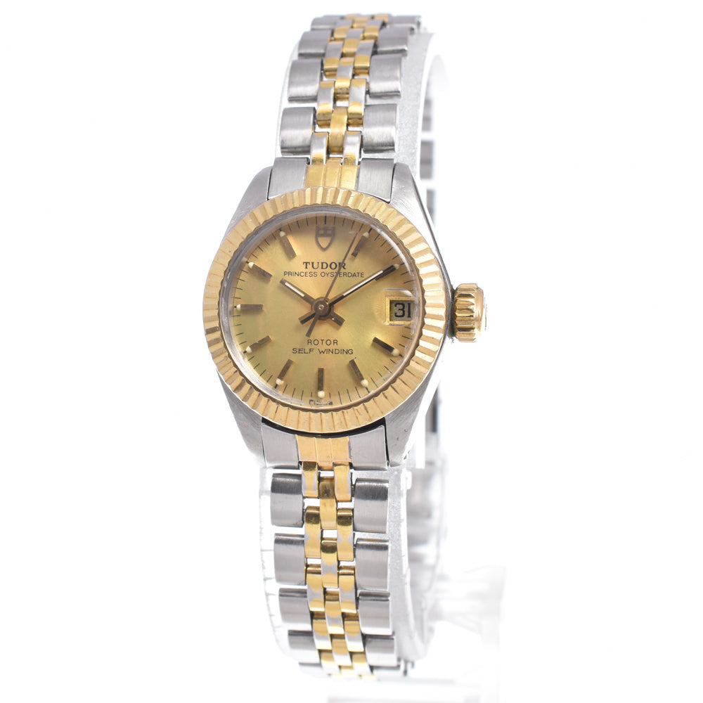 Tudor Princess Oyster Date Automatic Stainless Steel And 18K Yellow Gold Watch (Pre-Owned)