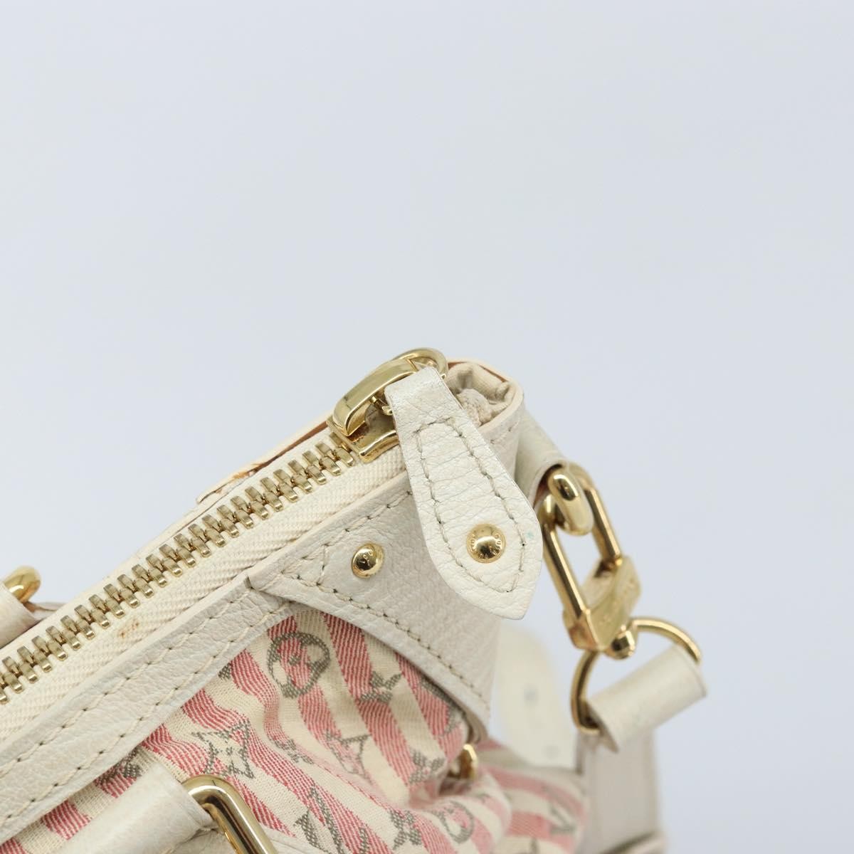 Louis Vuitton Marina Mini Lin Croisette Pink Canvas Handbag (Pre-Owned)