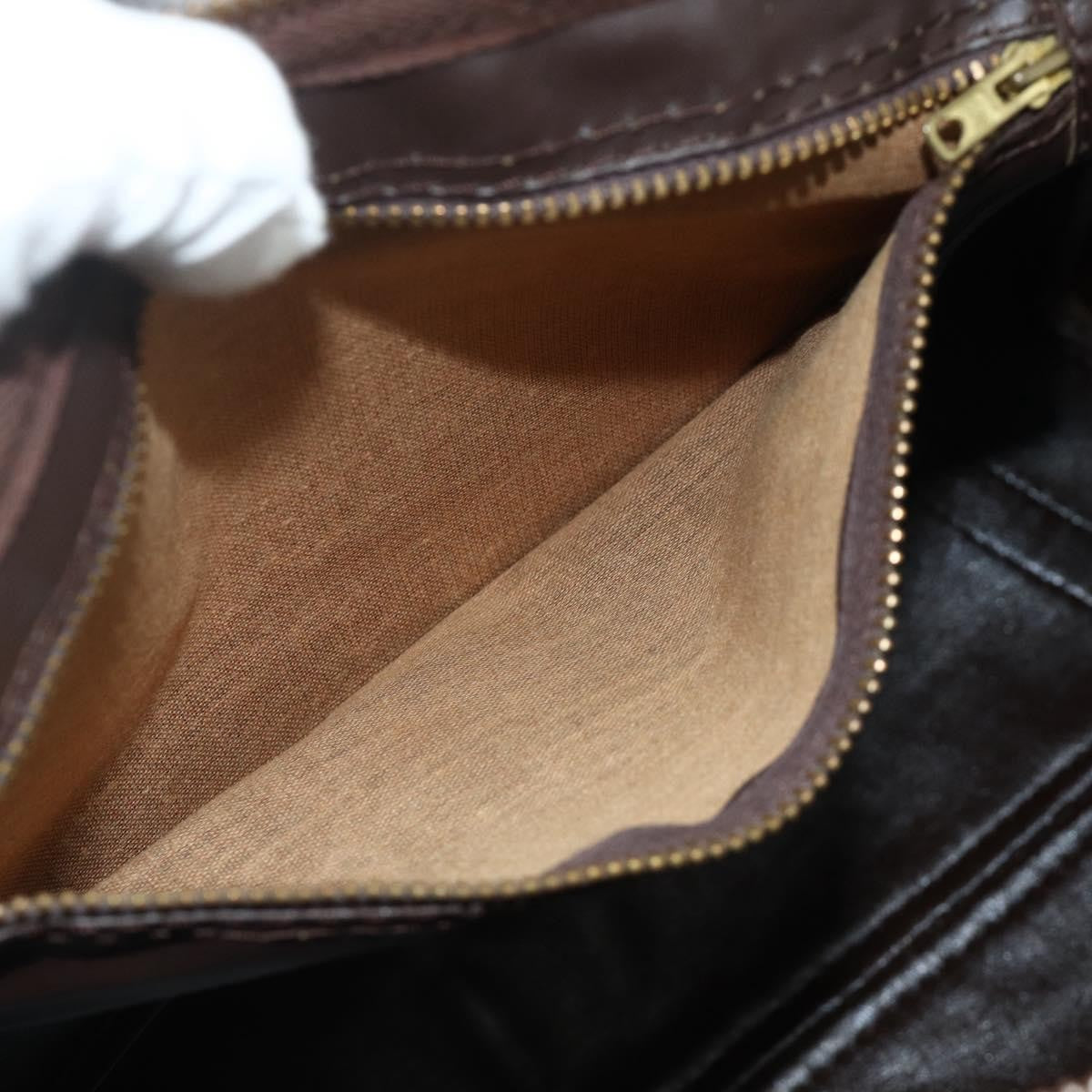 Christian Dior Vintage Trotter Boston Diorissimo Canvas Beige Canvas Handbag (Pre-Owned)