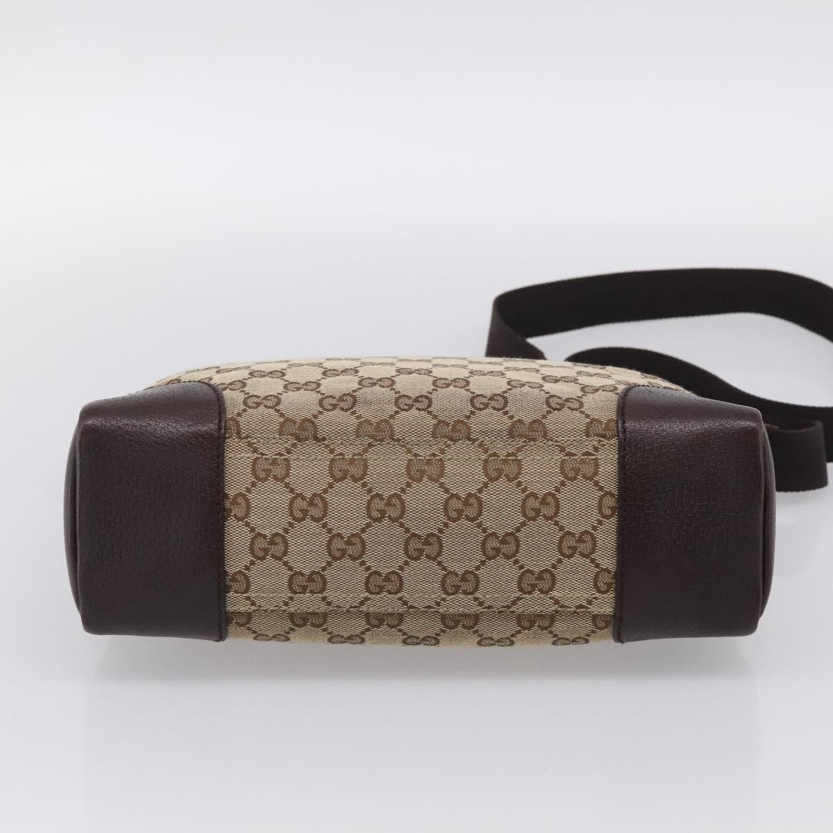 Gucci Joy Messenger Gg Canvas Brown Canvas Handbag (Pre-Owned)