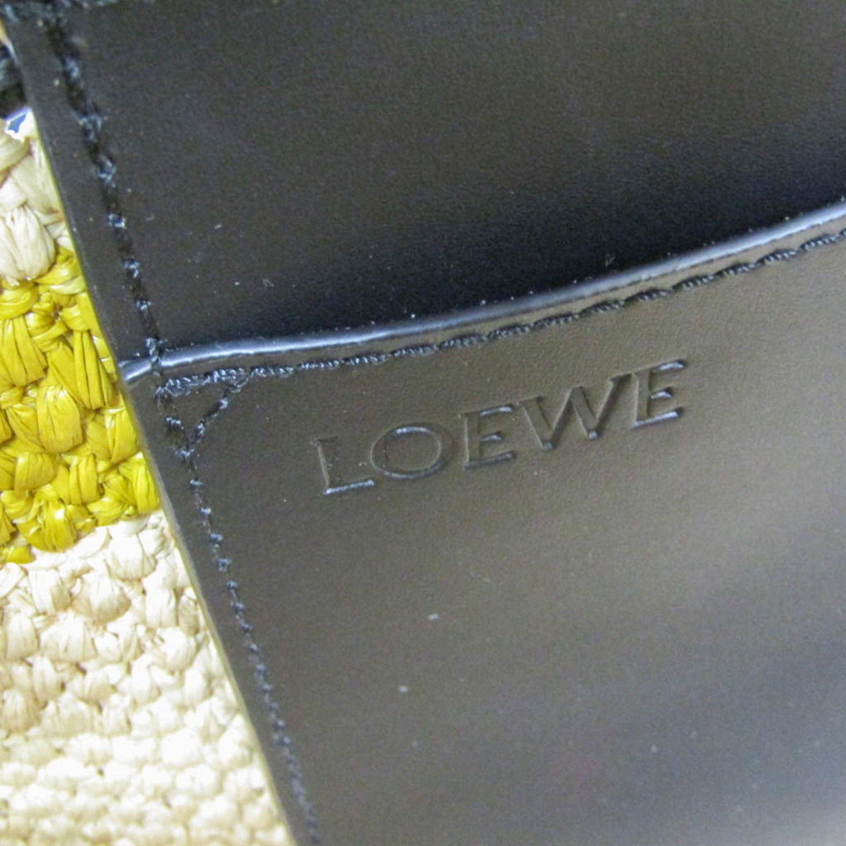 Loewe Paula's Ibiza Logo Raffia Multicolour Wicker Tote Bag Bag (Pre-Owned)