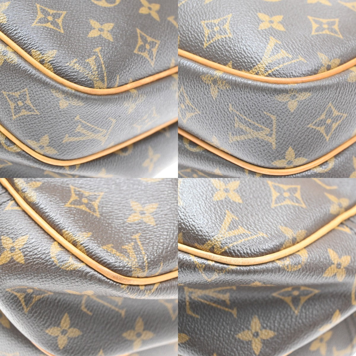 Louis Vuitton Reporter Monogram Brown Canvas Shoulder Bag Bag (Pre-Owned)