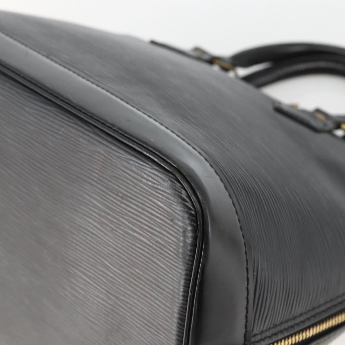 Louis Vuitton Alma Epi Leather Black Leather Handbag (Pre-Owned)