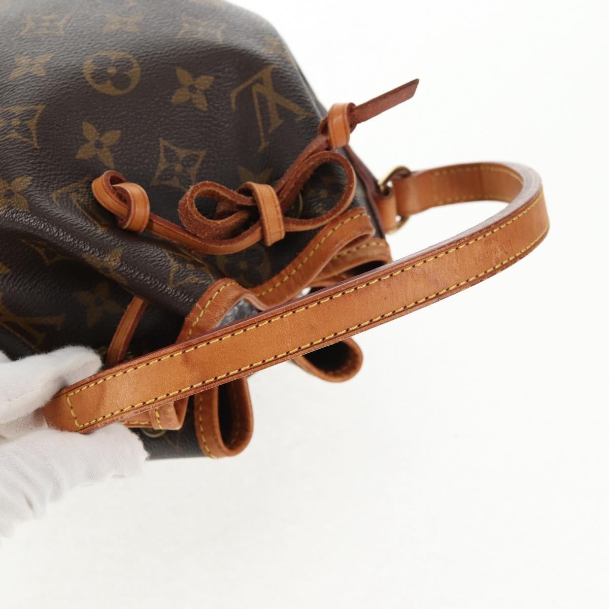 Louis Vuitton Petit Noe Nm Monogram Canvas Brown Canvas Handbag (Pre-Owned)