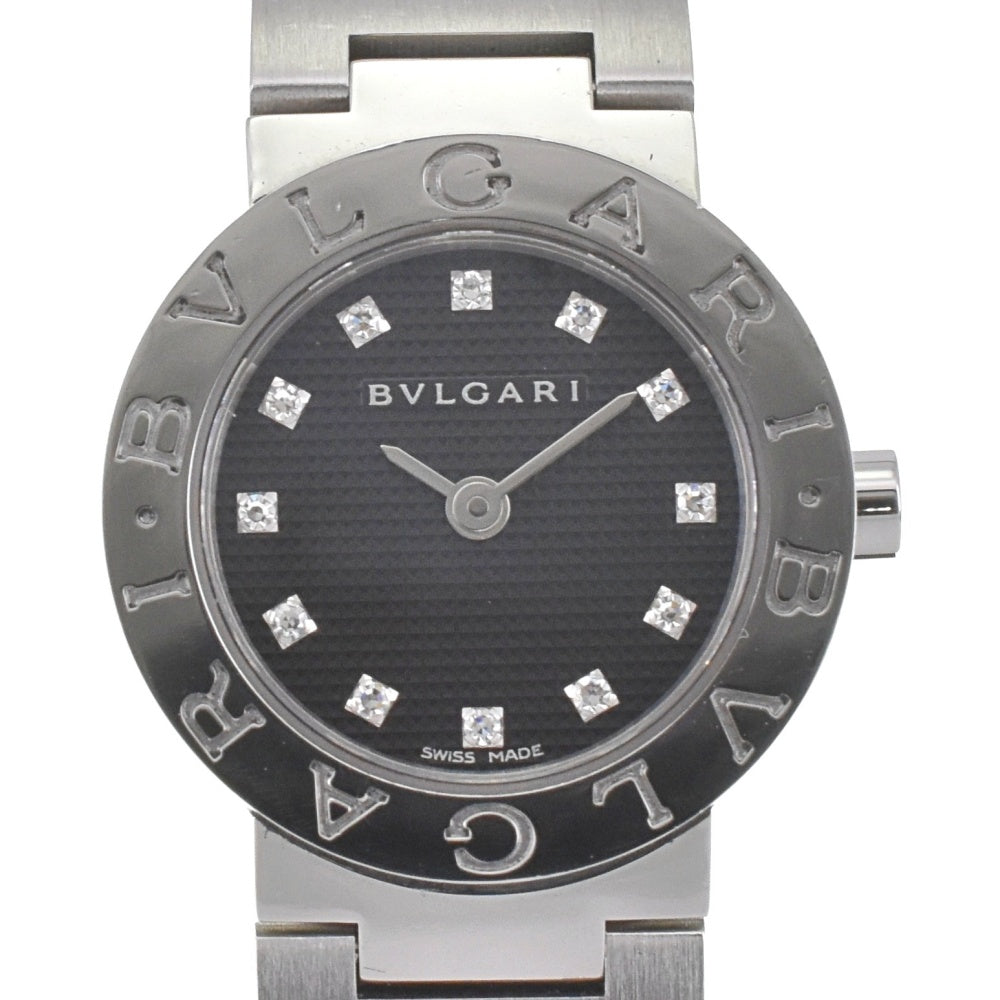 Bvlgari Bvlgari Bvlgari Quartz Stainless Steel With Diamond Markers Watch (Pre-Owned)