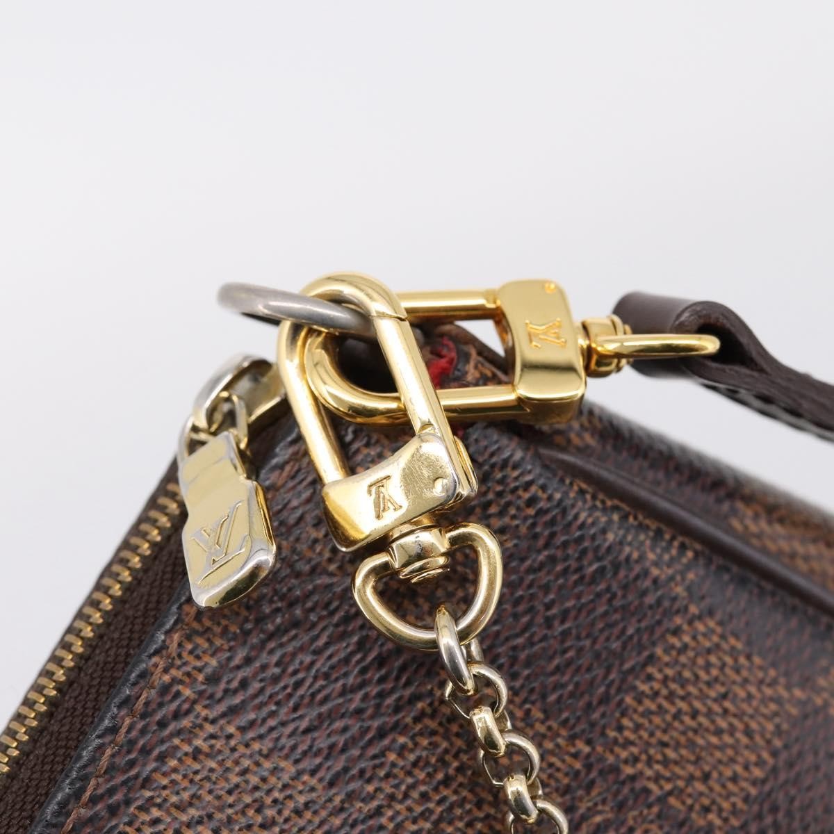 Louis Vuitton Eva Damier Brown Canvas Handbag (Pre-Owned)