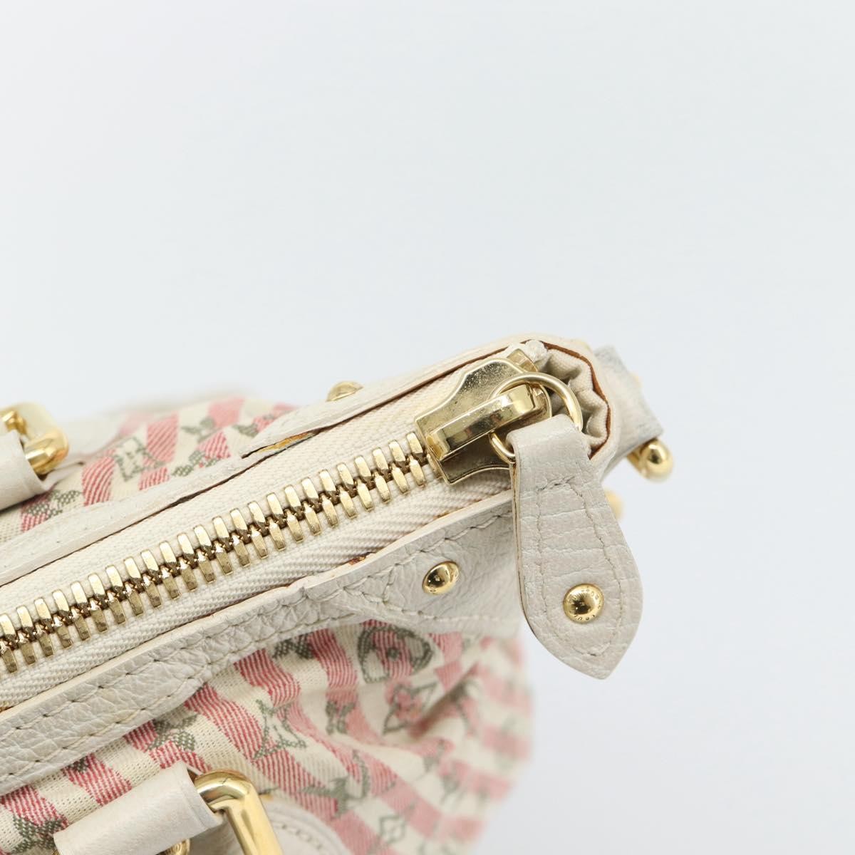 Louis Vuitton Marina Mini Lin Croisette Pink Canvas Handbag (Pre-Owned)