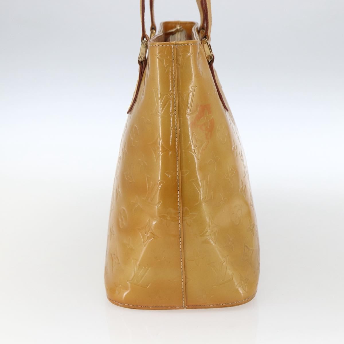 Louis Vuitton Houston Monogram Vernis Beige Patent_Leather Tote Bag Bag (Pre-Owned)