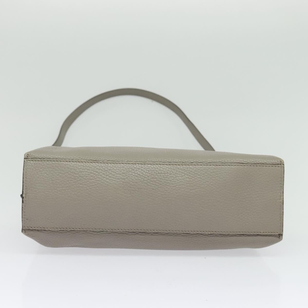 Gucci Bamboo Daily Top Handle Leather Gray Leather Shoulder Bag Bag (Pre-Owned)