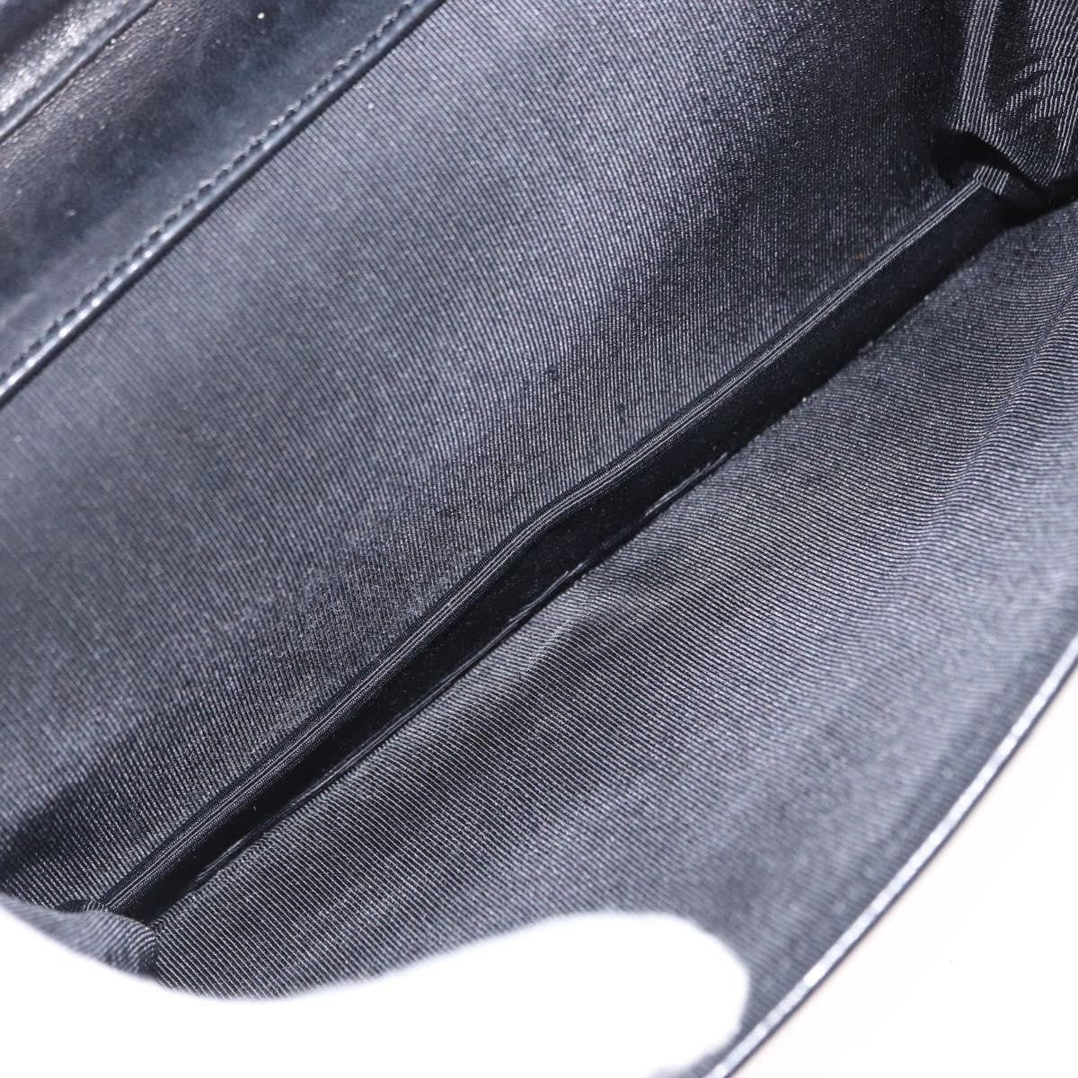 Chanel Vintage Full Flap Quilted Lambskin Black Leather Shoulder Bag Bag (Pre-Owned)