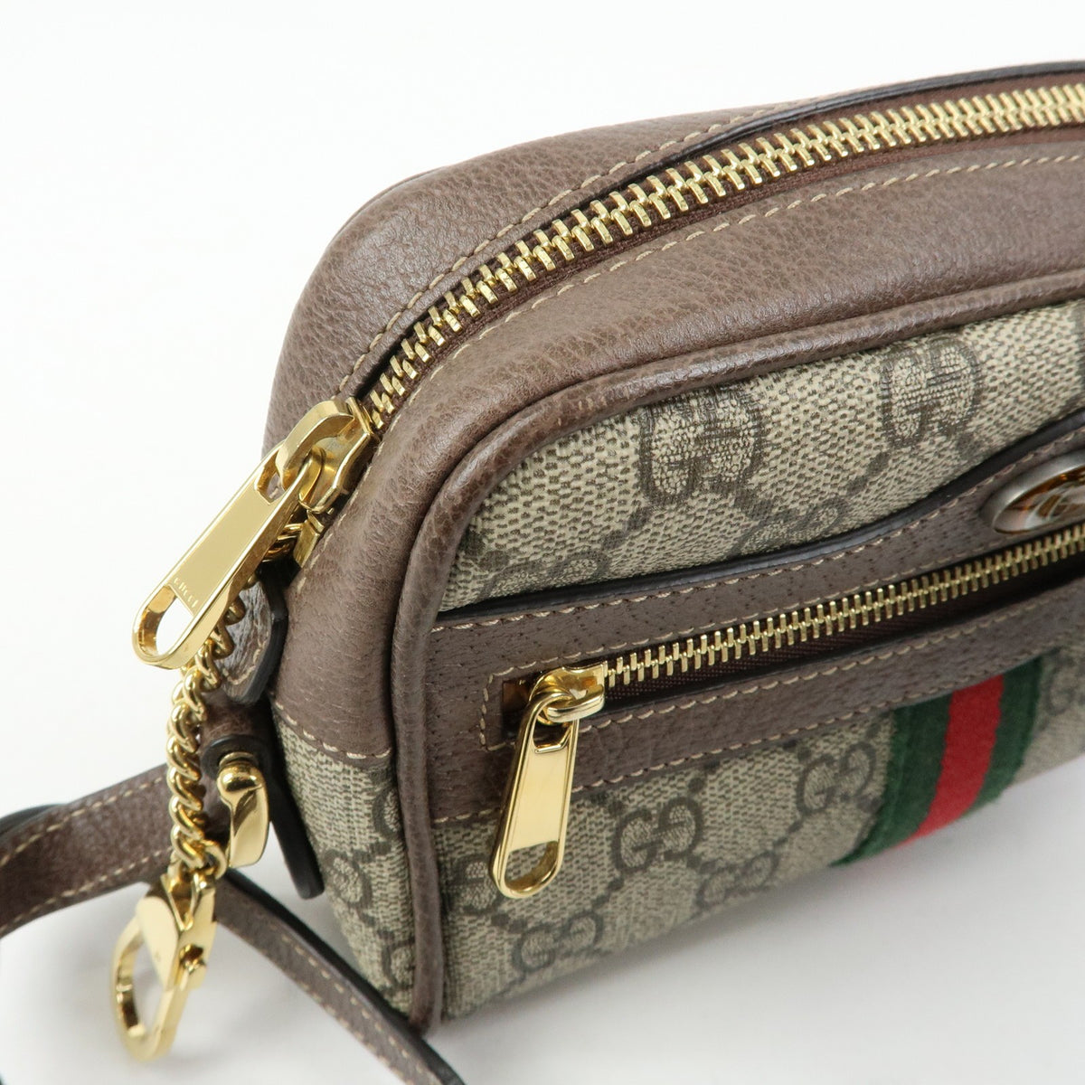 Gucci Ophidia Gg Coated Canvas Beige Canvas Shoulder Bag Bag (Pre-Owned)