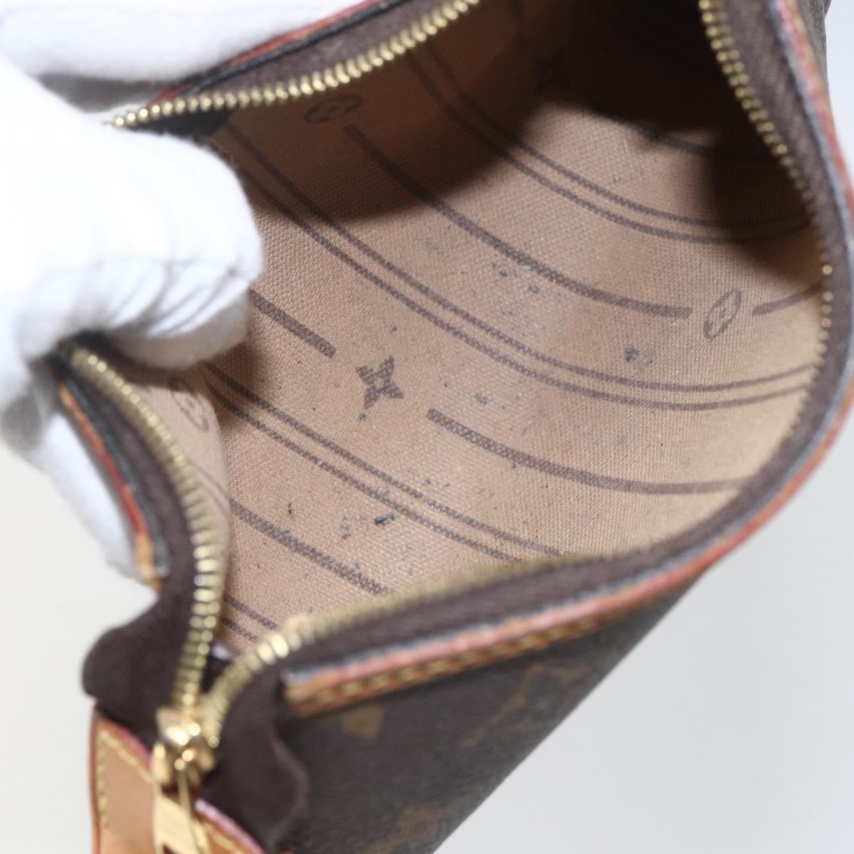 Louis Vuitton Delightful Pochette Monogram Canvas Brown Canvas Clutche & Pouche Bag (Pre-Owned)