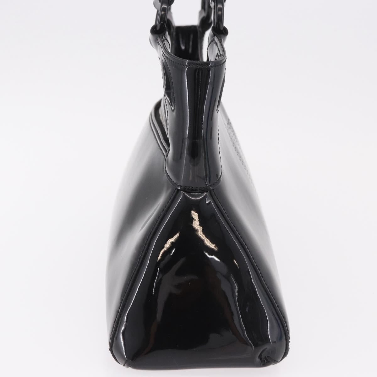 Cartier Marcello Patent Leather Black Patent_Leather Handbag (Pre-Owned)