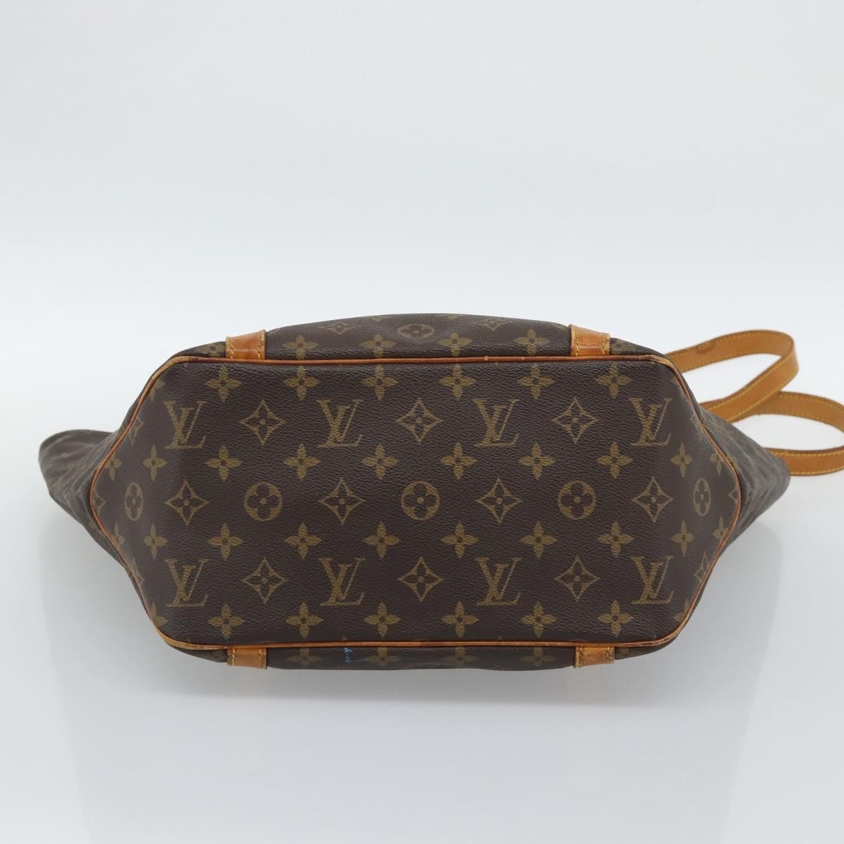 Louis Vuitton Shopping Sac Handbag Monogram Brown Canvas Tote Bag Bag (Pre-Owned)