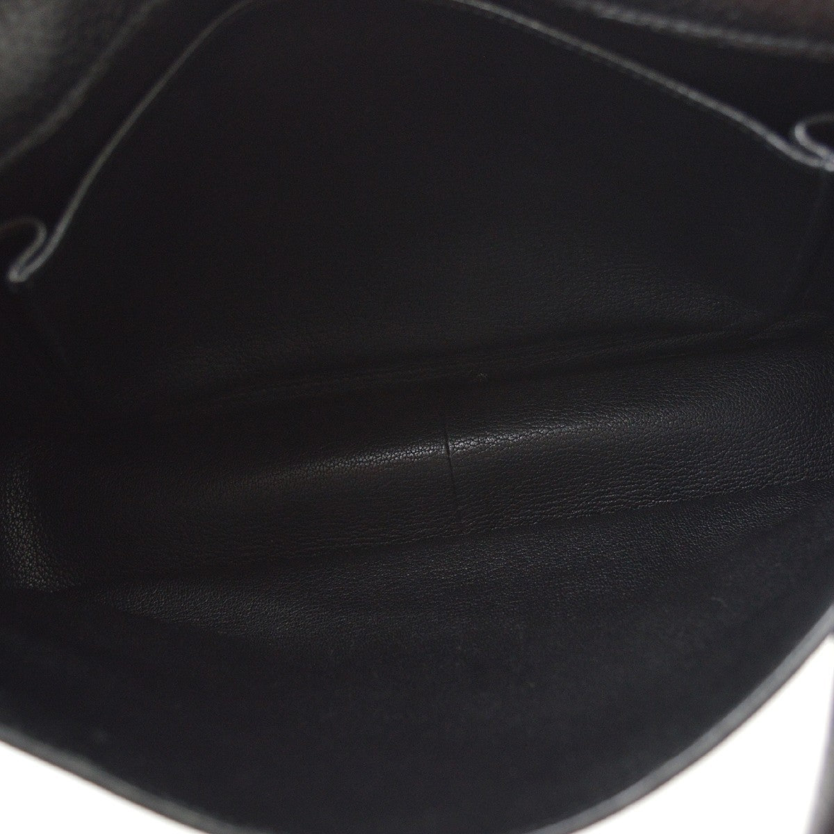 Hermes Steve Caporal Clemence Black Leather Shoulder Bag Bag (Pre-Owned)