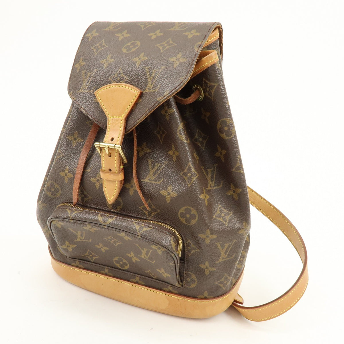 Louis Vuitton Vintage Montsouris Monogram Canvas Brown Canvas Backpack Bag (Pre-Owned)