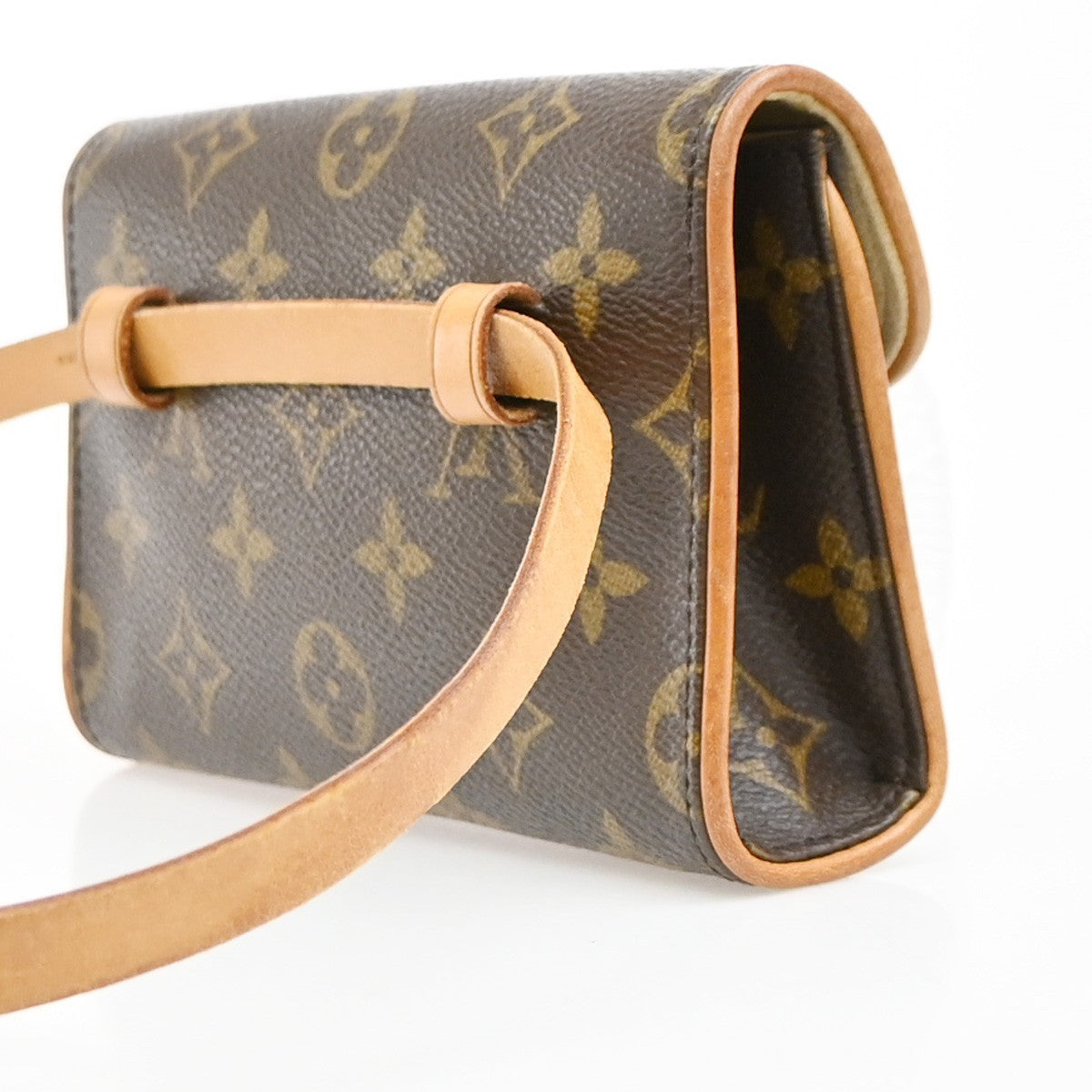 Louis Vuitton Florentine Pochette Canvas Brown Canvas Clutche & Pouche Bag (Pre-Owned)