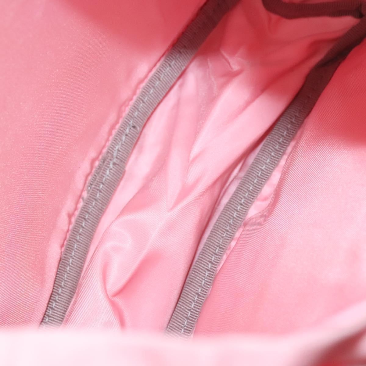 Prada Single Buckle Pocket Tessuto Pink Nylon Backpack Bag (Pre-Owned)