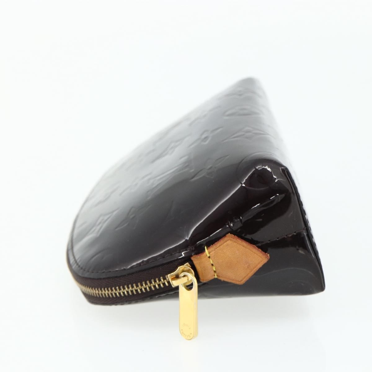 Louis Vuitton Cosmetic Monogram Vernis Burgundy Patent_Leather Toiletry Case Accessory (Pre-Owned)
