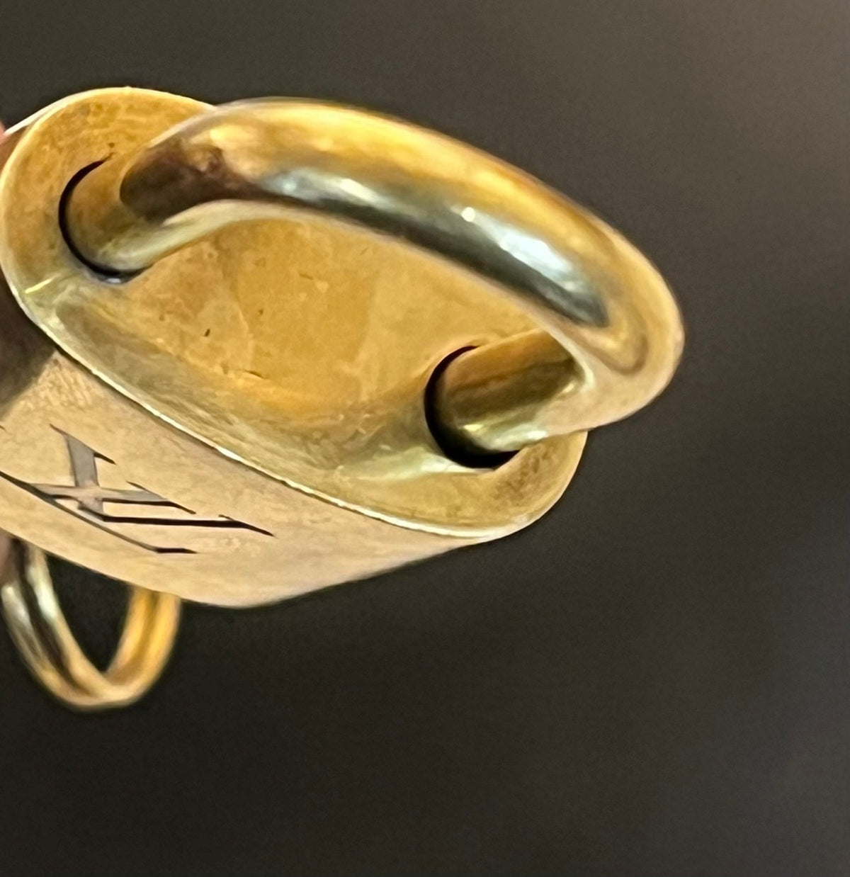Louis Vuitton Padlock And Key Logo Metal Gold Metal Charms And Keychains Accessory (Pre-Owned)