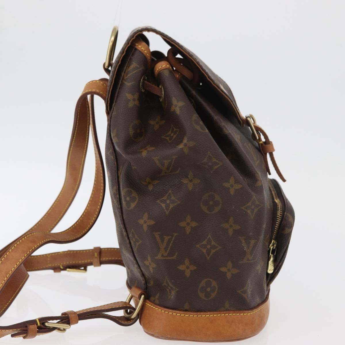 Louis Vuitton Vintage Montsouris Monogram Canvas Brown Canvas Backpack Bag (Pre-Owned)
