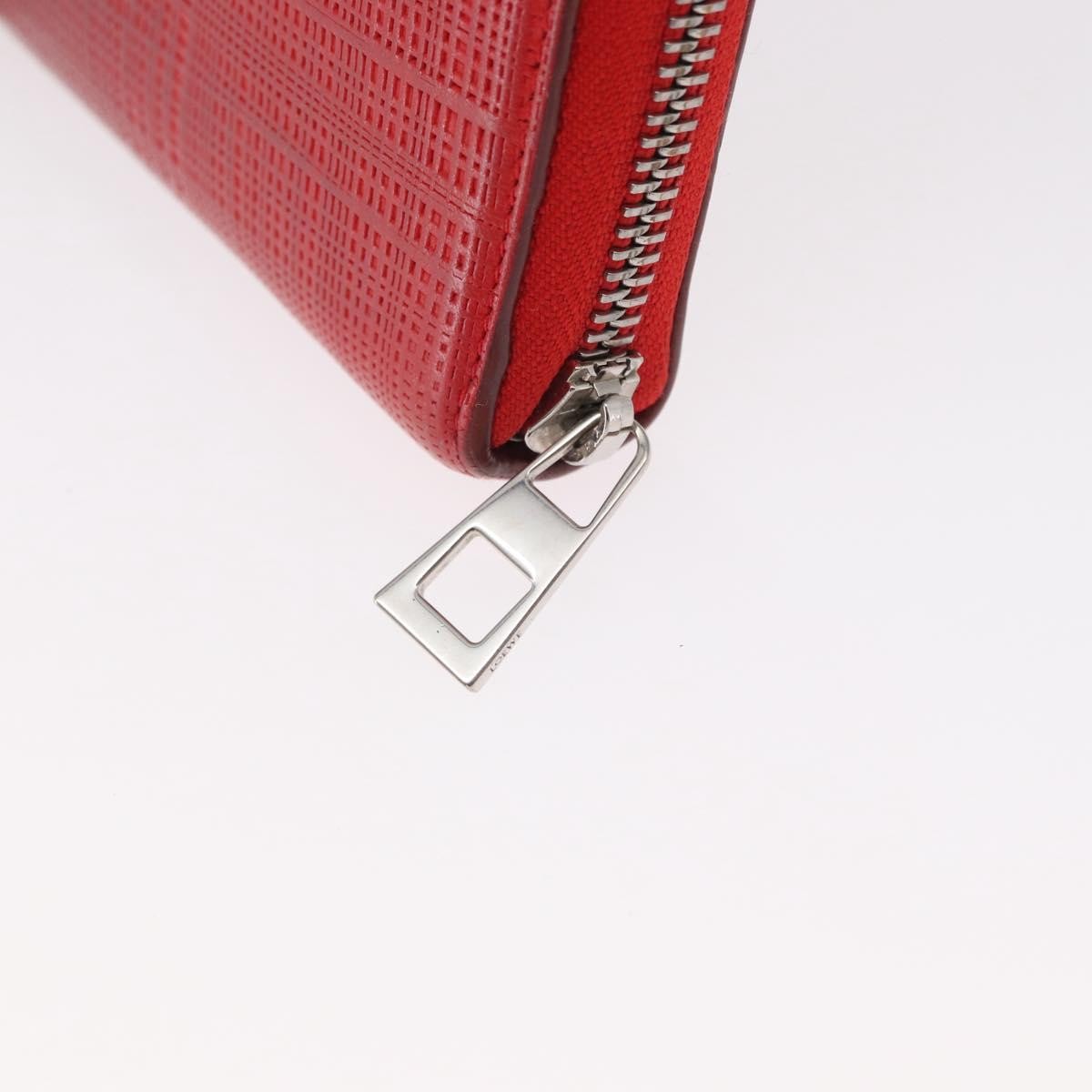 Loewe Anagram Leather Red Leather Wallets Accessory (Pre-Owned)