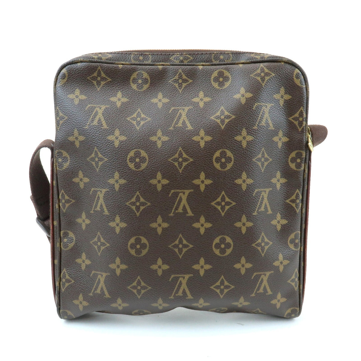 Louis Vuitton Trotteur Beaubourg Monogram Canvas Brown Canvas Handbag (Pre-Owned)