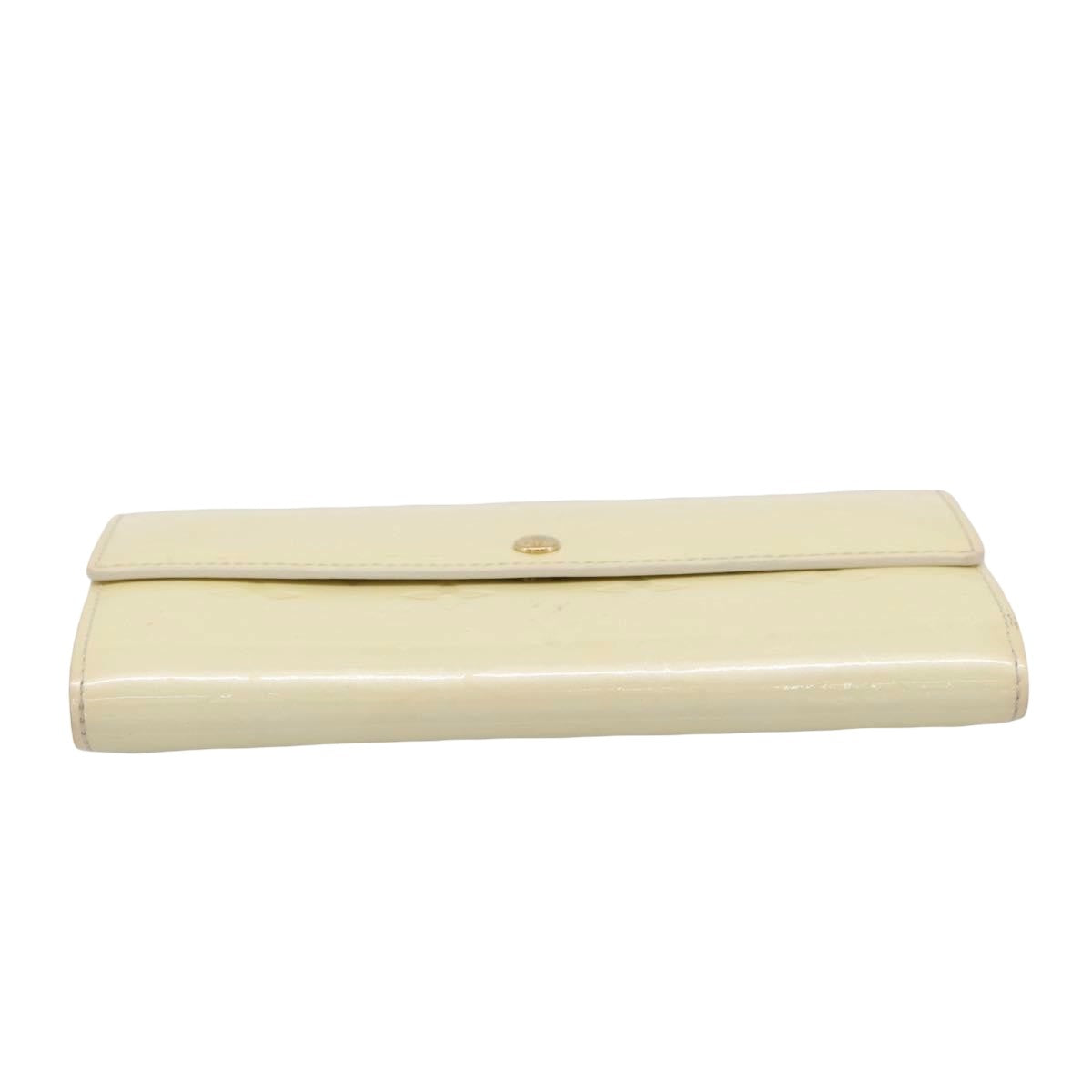 Louis Vuitton Vintage Sarah Monogram Vernis Beige Patent_Leather Wallets Accessory (Pre-Owned)